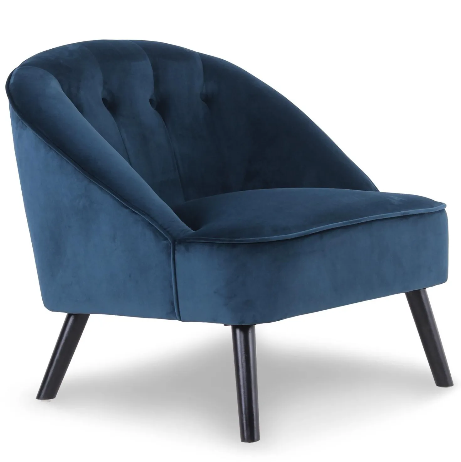 Fauteuil Ioan Velours Bleu