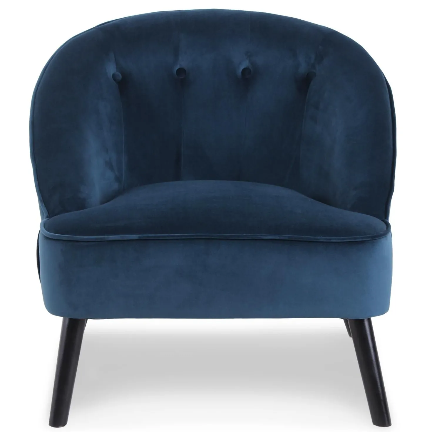 Fauteuil Ioan Velours Bleu