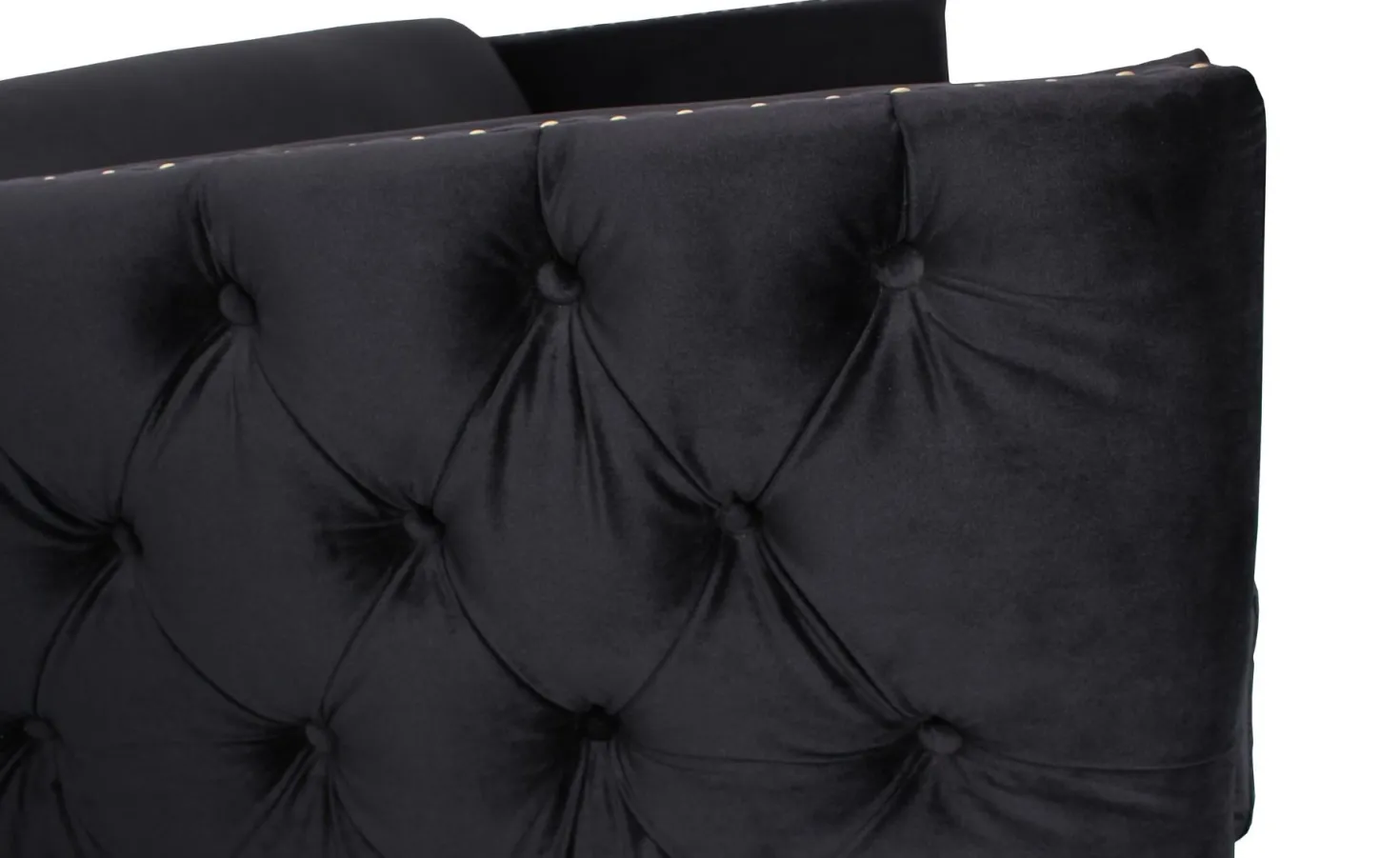 Fauteuil Joshua Velours Noir
