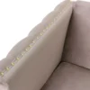 Fauteuil Joshua Velours Taupe