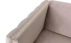 Fauteuil Joshua Velours Taupe
