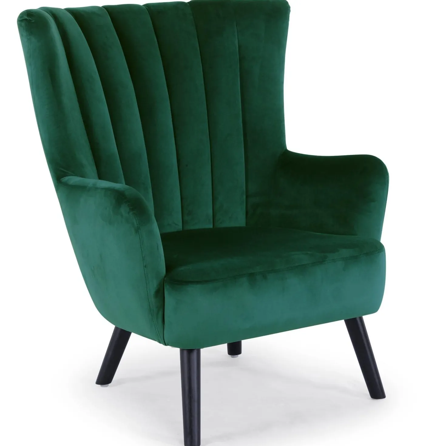Fauteuil matelassé Vidal Velours Vert