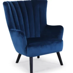 Fauteuil matelassé Vidal Velours Bleu