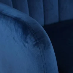 Fauteuil matelassé Vidal Velours Bleu