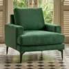 Fauteuil Narchis Velours Vert