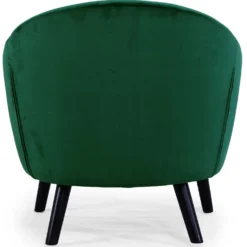 Fauteuil scandinave Savoy Velours Vert