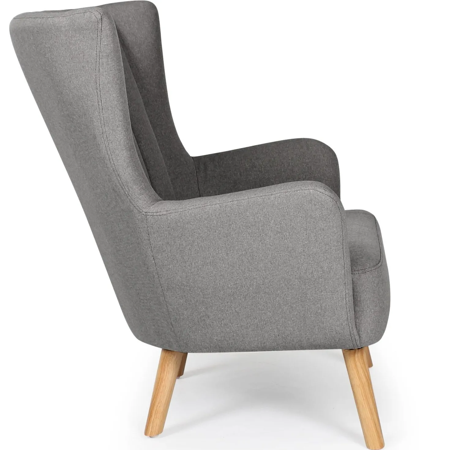 Fauteuil scandinave Vidal Tissu Gris