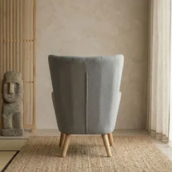 Fauteuil scandinave Vidal Tissu Gris