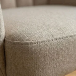 Fauteuil scandinave VidalTissu Beige