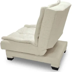 Fauteuil transformable en banquette Lefkada Tissu texturé Beige