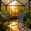 Fauteuil Ulysse Métal Noir et Simili Gris
