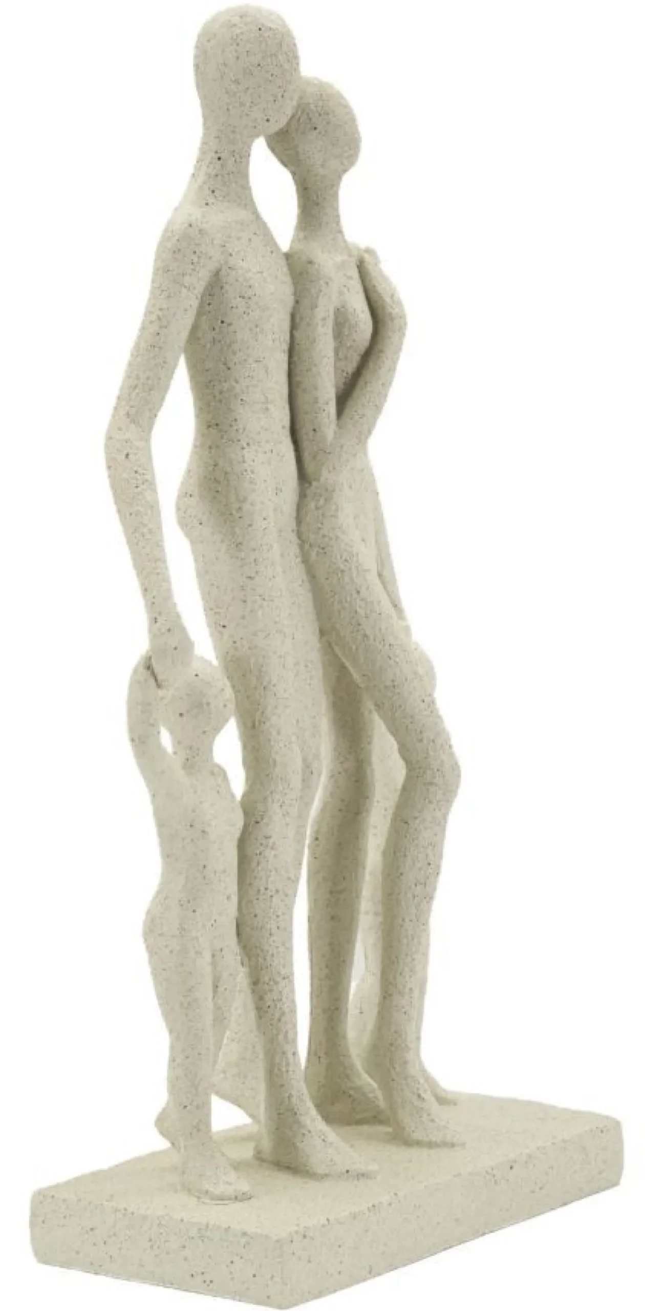 Figurine Family Stons Polyrésine Beige