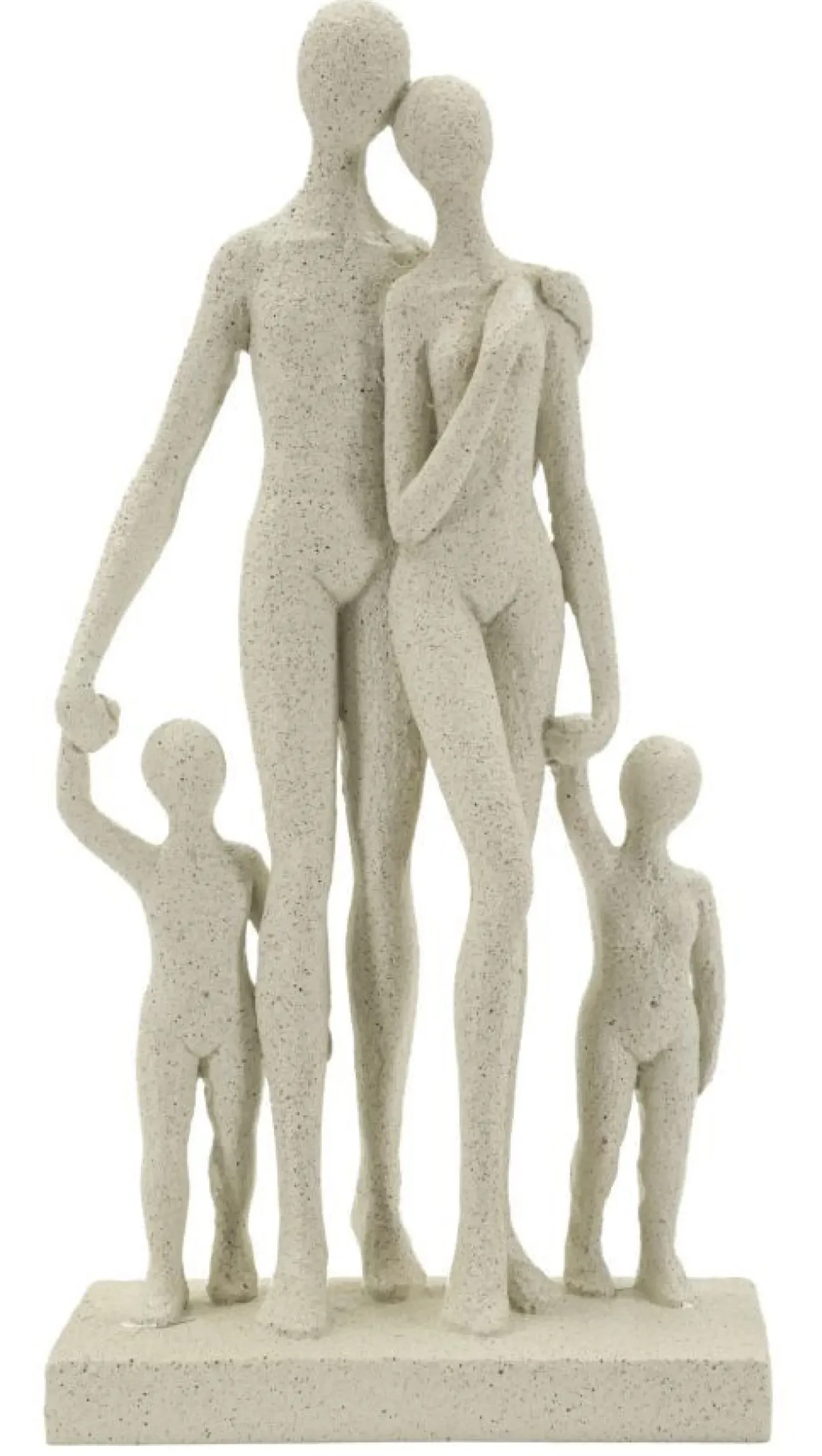 Figurine Family Stons Polyrésine Beige