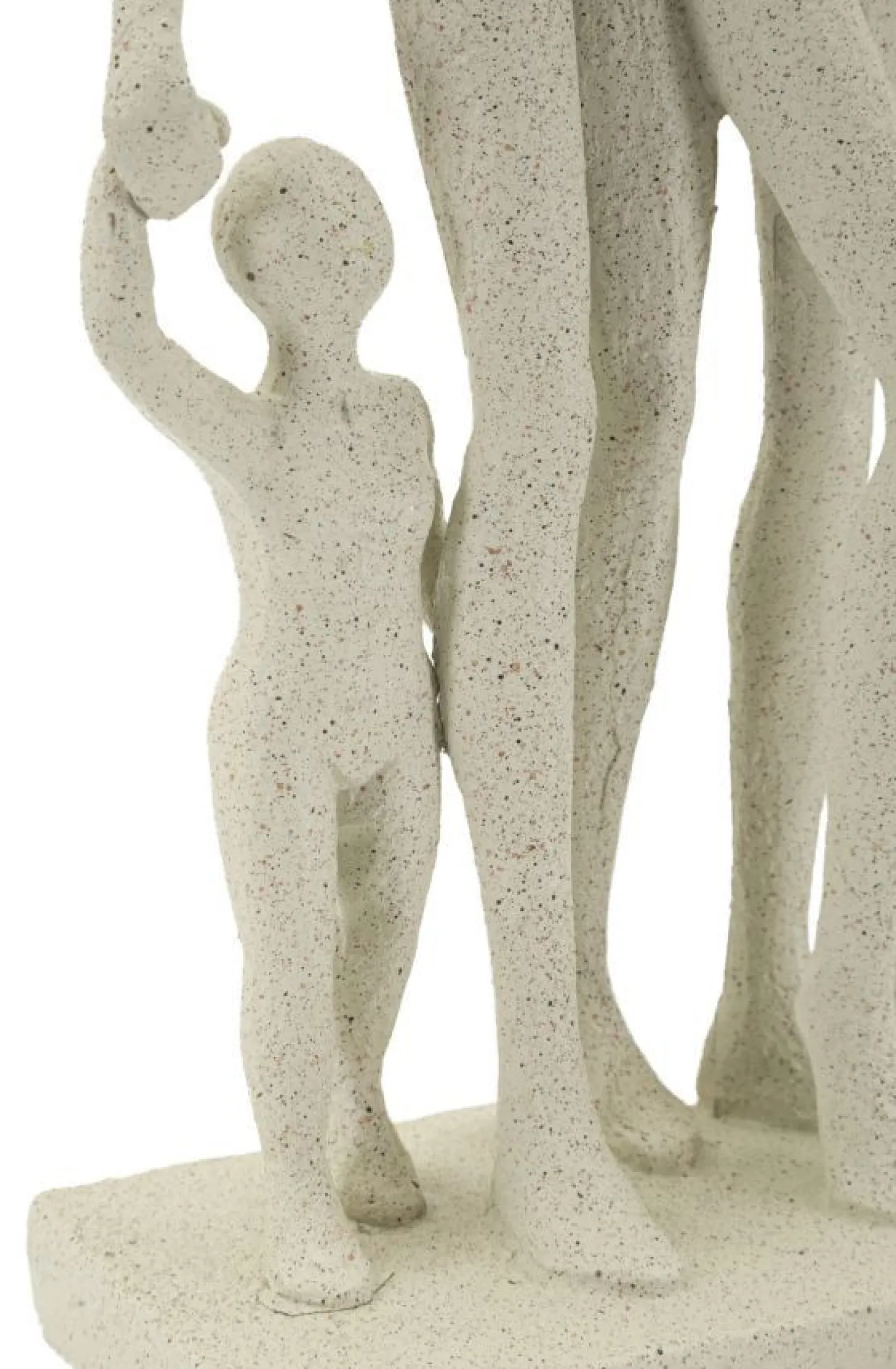 Figurine Family Stons Polyrésine Beige