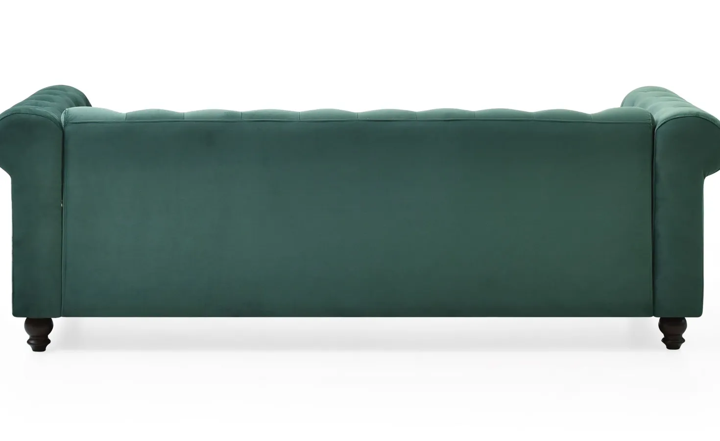 Grand canapé 3 places Chesterfield Velours Vert