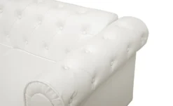 Grand canapé 2 places Chesterfield Blanc