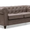 Grand canapé 2 places Chesterfield Vintage
