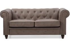 Grand canapé 2 places Chesterfield Vintage