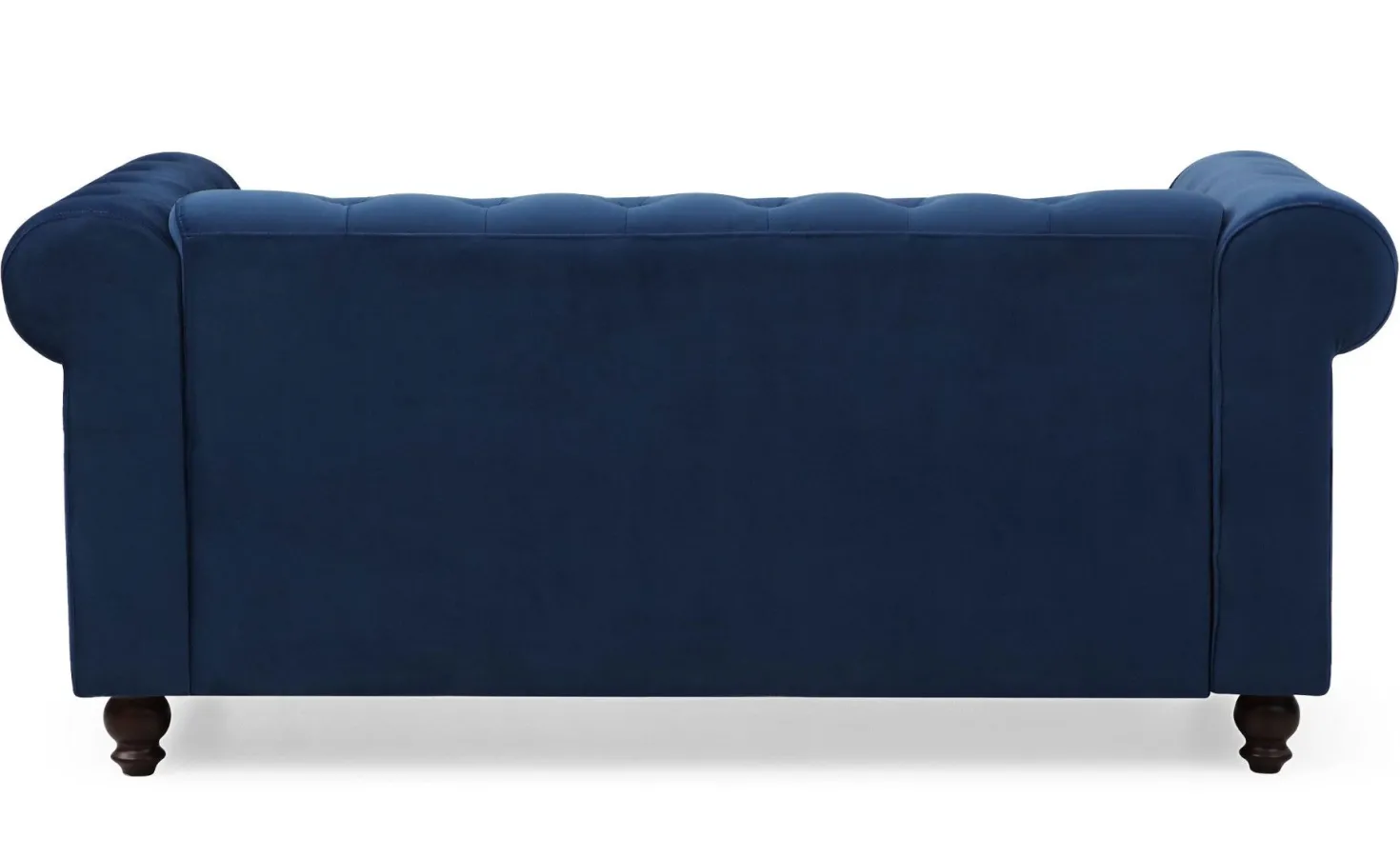 Grand canapé 2 places Chesterfield Velours Bleu