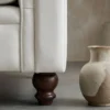 Grand fauteuil Chesterfield Blanc