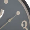 Horloge murale ronde décorative engrenages Fer M.D.F Noir et Brun