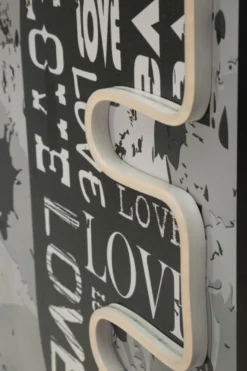 Impression sur toile LED Love Graphismes urbains et détails pop