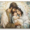 Impression sur toile Nativité Laquaré avec cadre