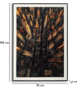 Impression sur toile New York avec cadre