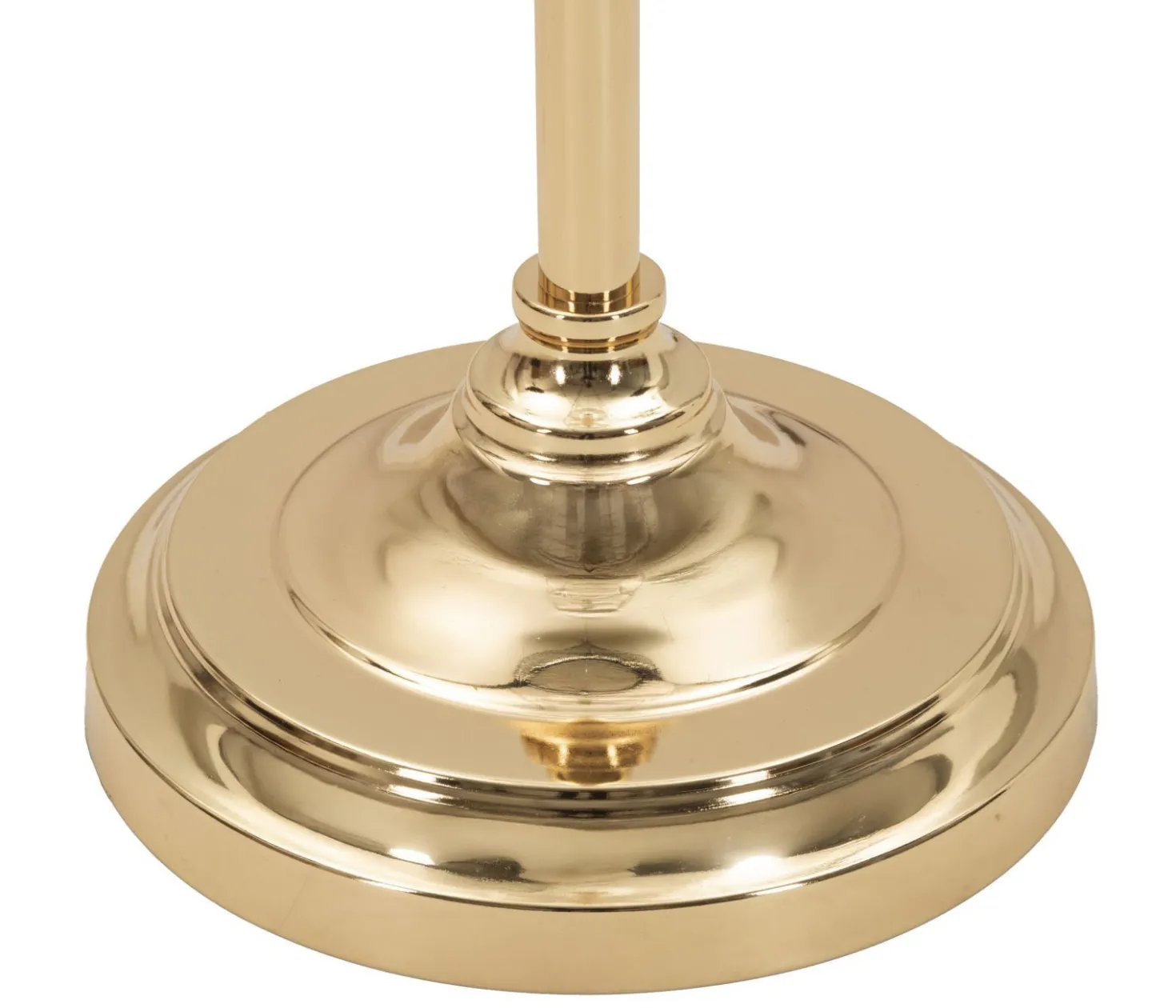 Lampe debout Gipsy Métal Doré abat-jour Blanc