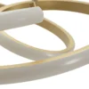 Lampe de plafond Glovy or satiné à LED intégrée