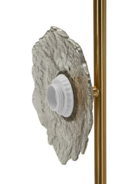 Lampe de plafond vertical Emily Verre Gris doré