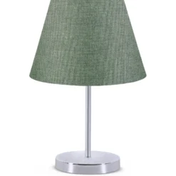 Lampe de table Accensa Métal Argent et Vert céladon