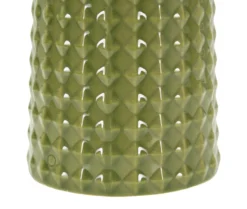Lampe de table Gliss Céramique Vert Olive abat-jour clair