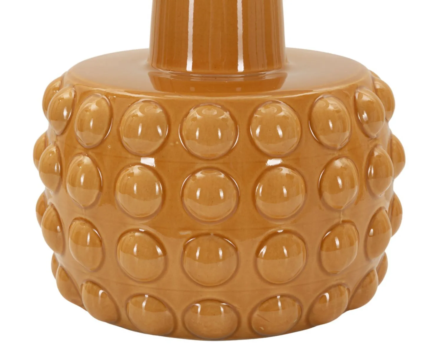 Lampe de table Gress Moutarde abat-jour Blanc