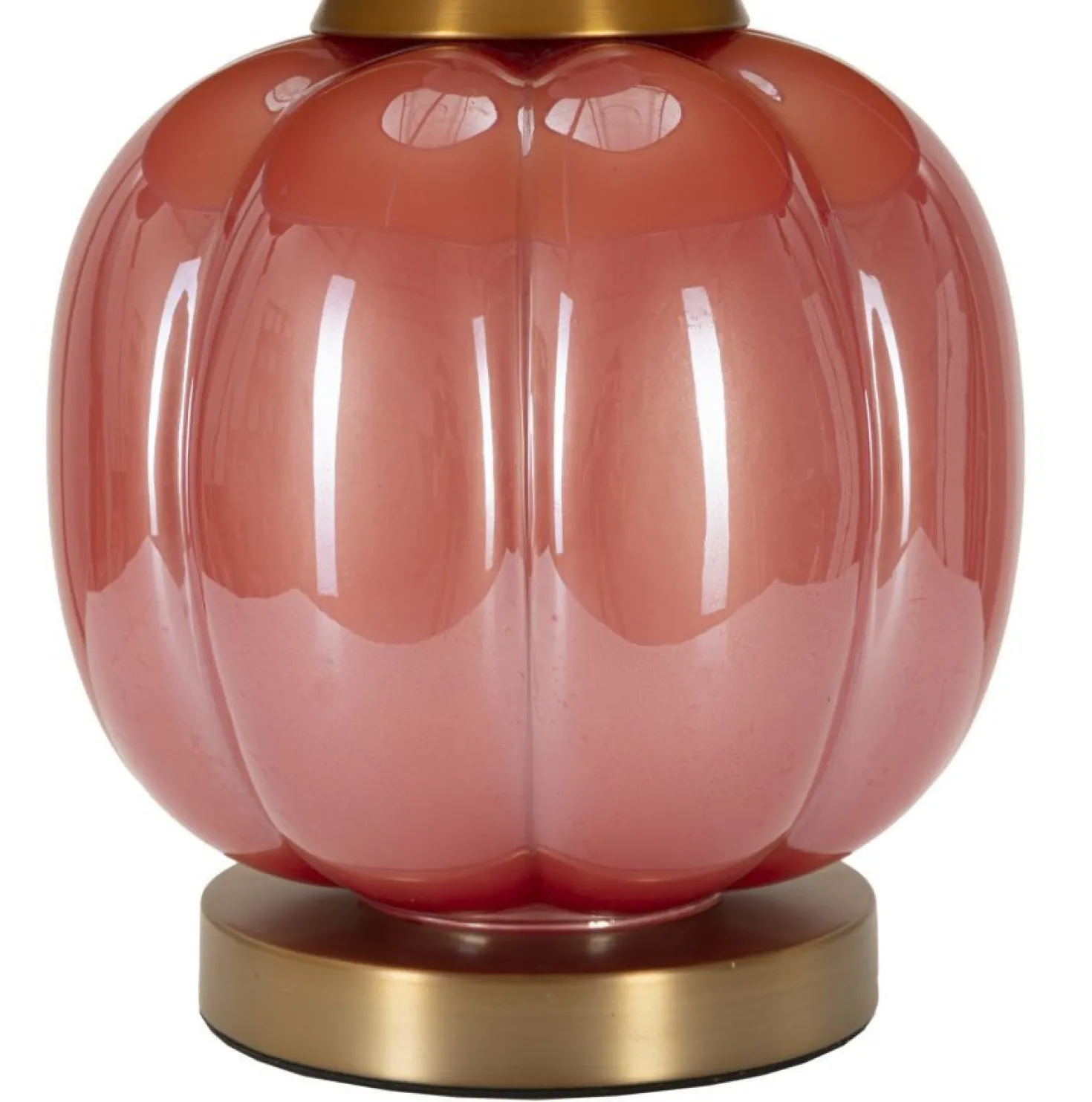 Lampe de table Hélène Verre Rouge abat-jour Velours Bleu