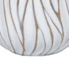 Lampe de table Honduras Résine décorations linéaires abat-jour Tissu Beige