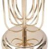 Lampe de table Krista Métal Doré abat-jour Tissu Rose
