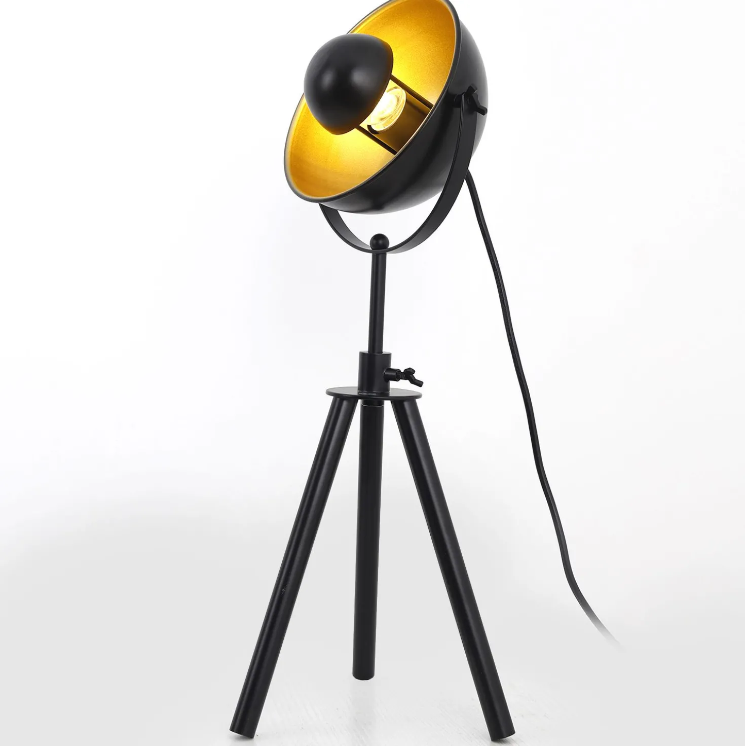 Lampe de table Loxias Noir et Or