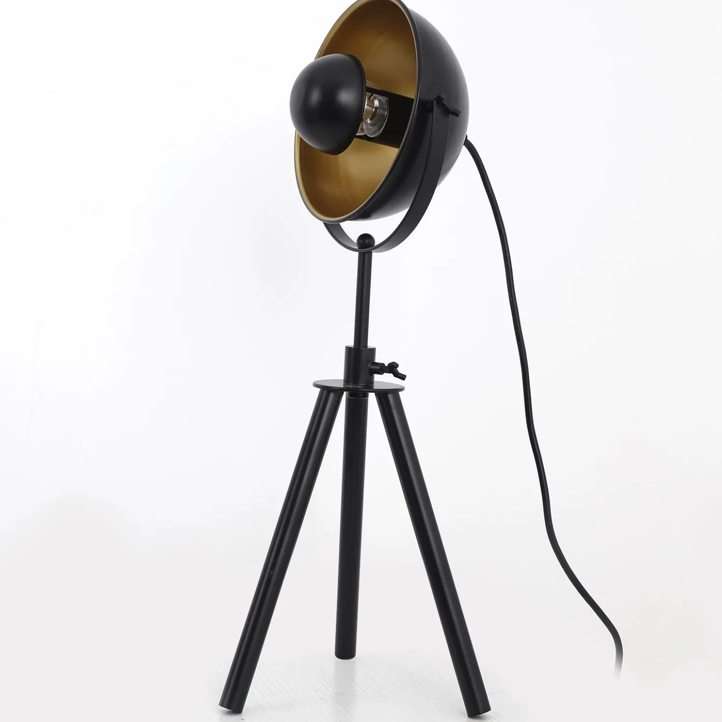 Lampe de table Loxias Noir et Or