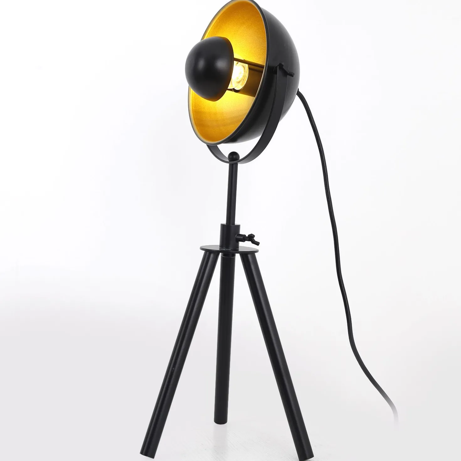Lampe de table Loxias Noir et Or