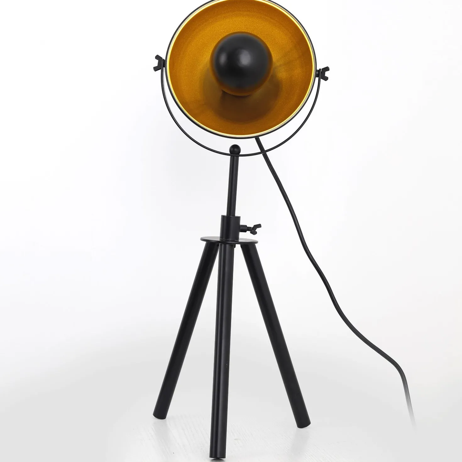Lampe de table Loxias Noir et Or