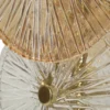 Lampe de table Osaka verre transparent et doré