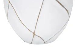 Lampe de table résine décorations géométriques abat-jour tissu beige