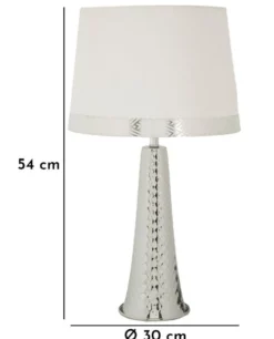 Lampe de table Tour Argentée