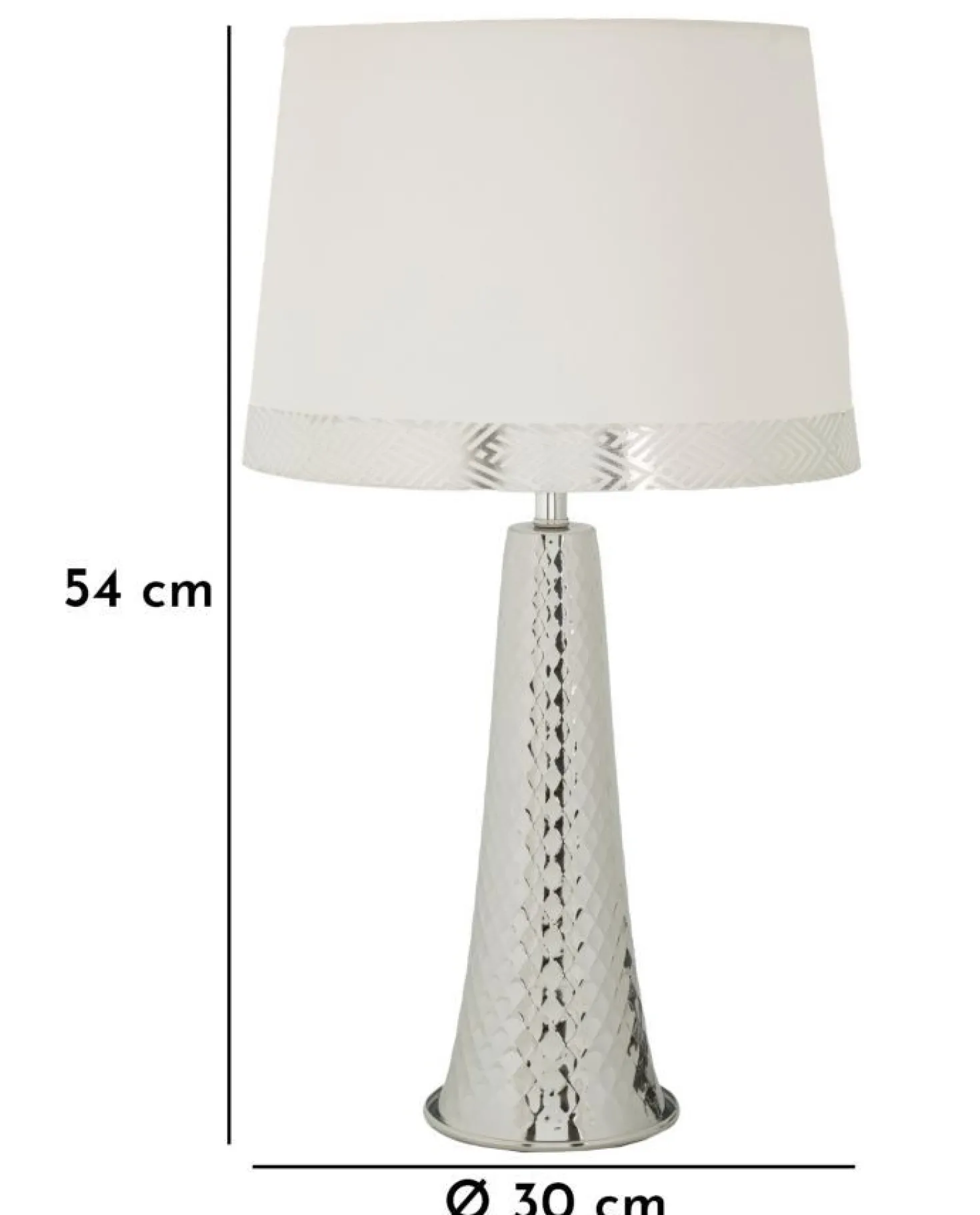 Lampe de table Tour Argentée