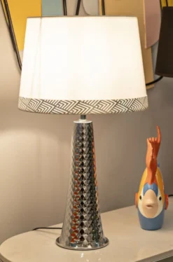 Lampe de table Tour Argentée