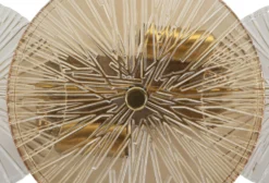 Lampe murale Osaka en verre transparent et verre doré