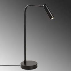 Lampe à poser une torche Faxus 47cm Métal Noir