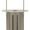 Lanterne Saturn métal gris tourterelle