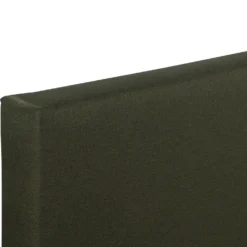 Lit-coffre complet avec tablettes et ports USB intégrés Lukas 160x200cm Tissu Vert